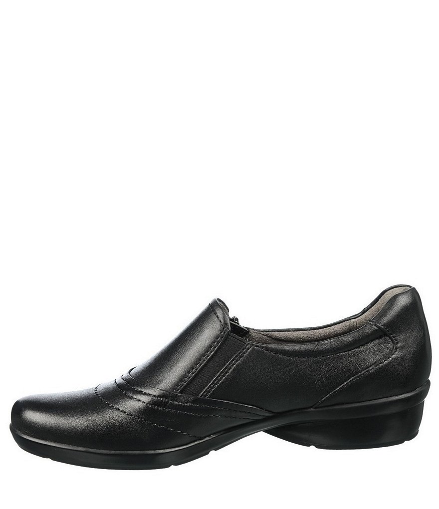 Naturalizer Clarissa Leather Slip-On Block Heel Loafers