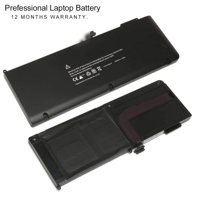 LQM 10.95V 73Wh New Replacement Laptop Battery for Apple A1321 A1286 MB985 MB986J/A MC118 MB986 Pro 15 inch (2009 2010 Model Only) Notebook