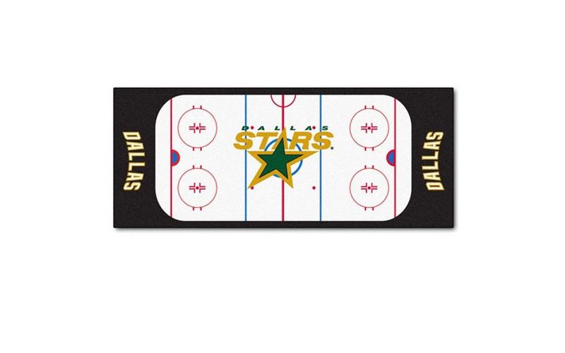 NHL Hockey Rink Accent Runner Rug - Dallas Stars.