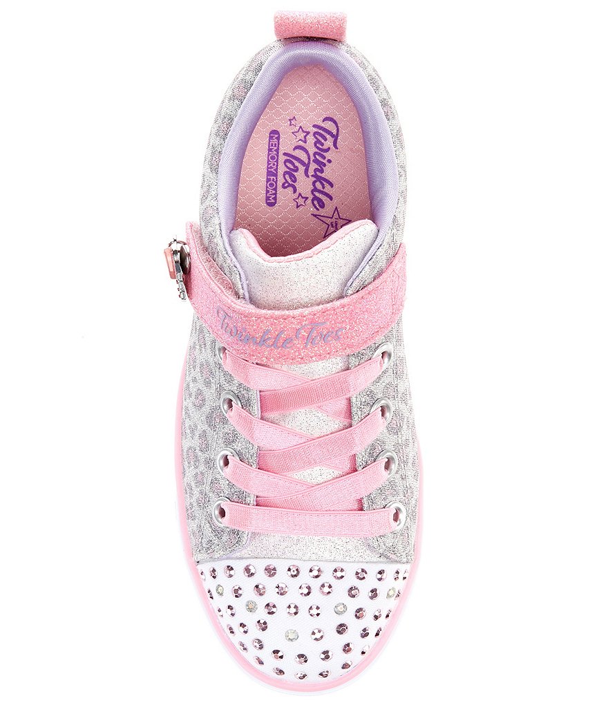 Skechers Girls' Twinkle Toes Sparkle Lite-Leopard Shines Light Up Sneakers (Youth)