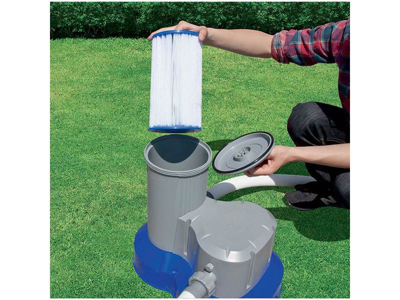 Bestway Pool Filter Replacement Cartridge (6) + Above Ground Pool Filter Pump