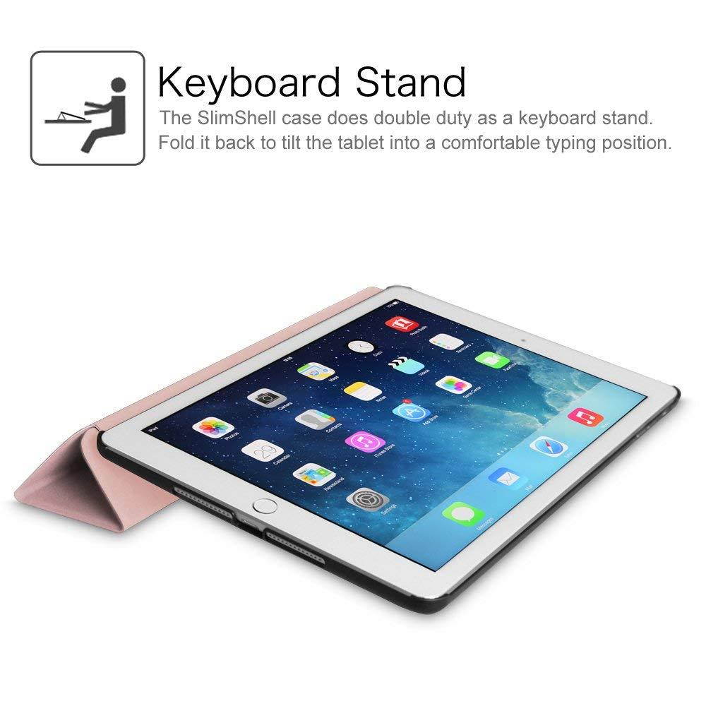 Fintie iPad Air 2 Case - [SlimShell] Ultra Lightweight Stand Smart Protective Cover with Auto Sleep/Wake Feature for Apple iPad Air 2, Rose Gold
