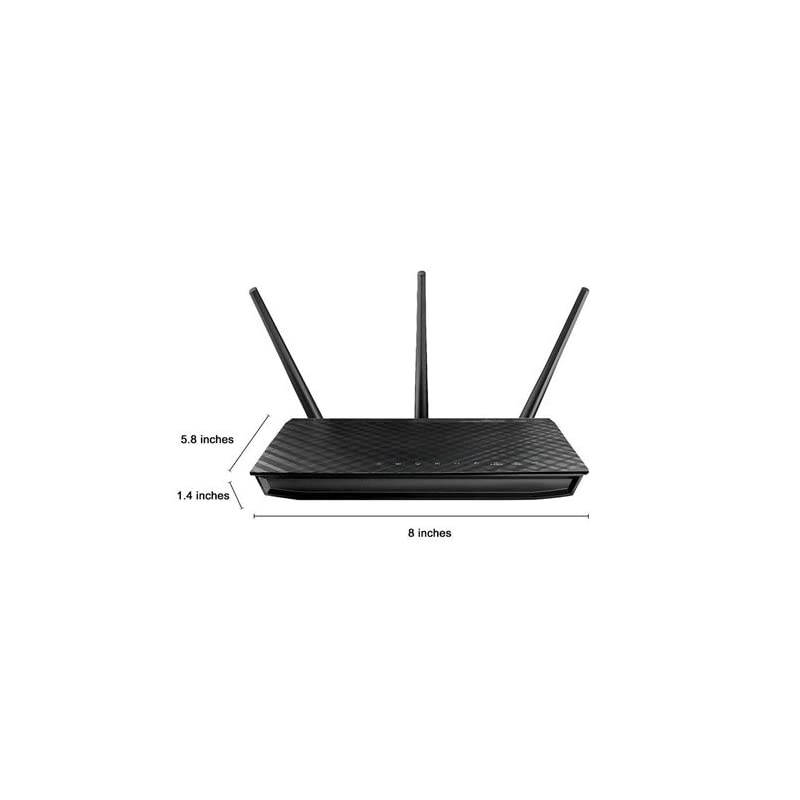 N900 WiFi Router (RT-N66U) - Dual Band Gigabit Wireless Internet Router, 4 GB Ports, Gaming & Streaming, Easy Setup, Parental Control