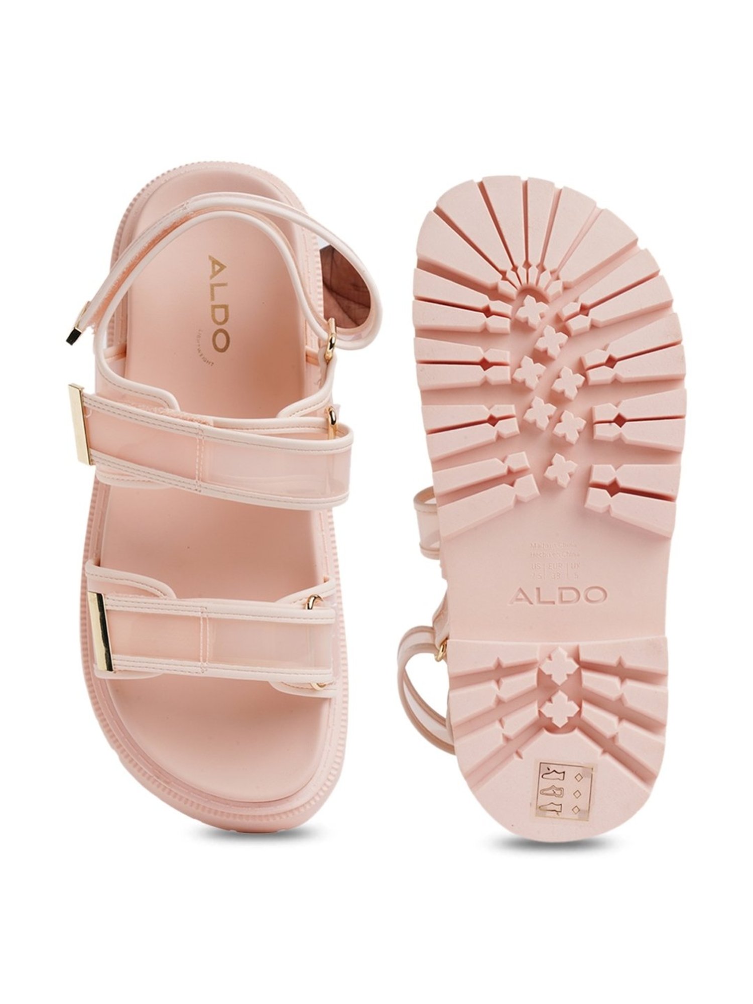 Aldo Women's Pink Back Strap Sandals