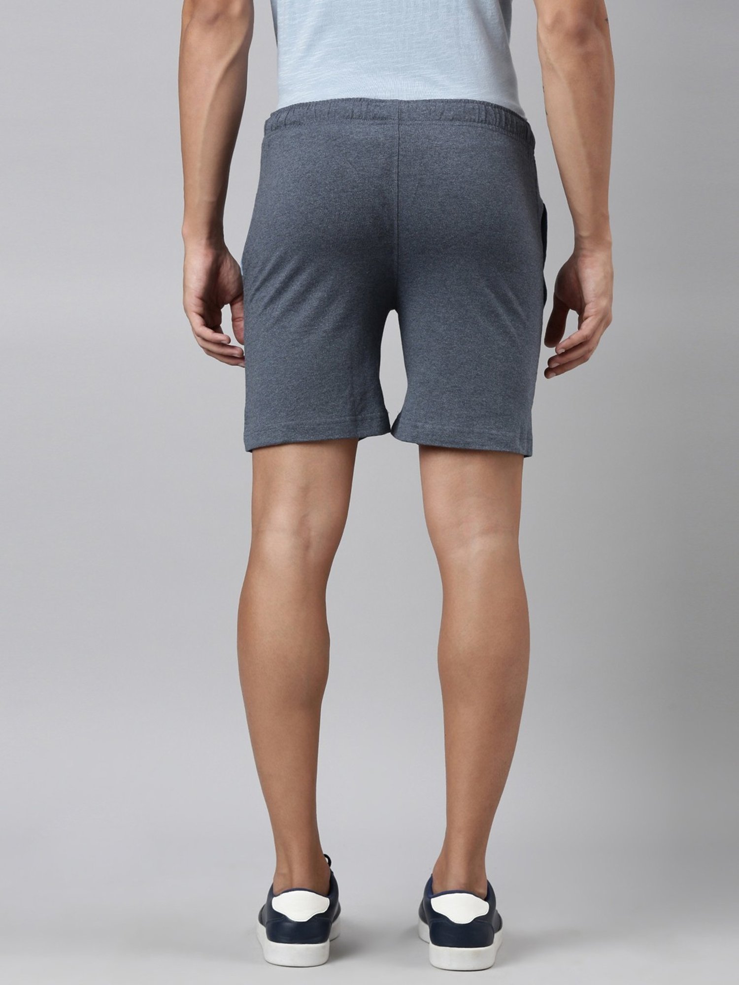 Dixcy Scott Maximus Blue Cotton Regular Fit Shorts
