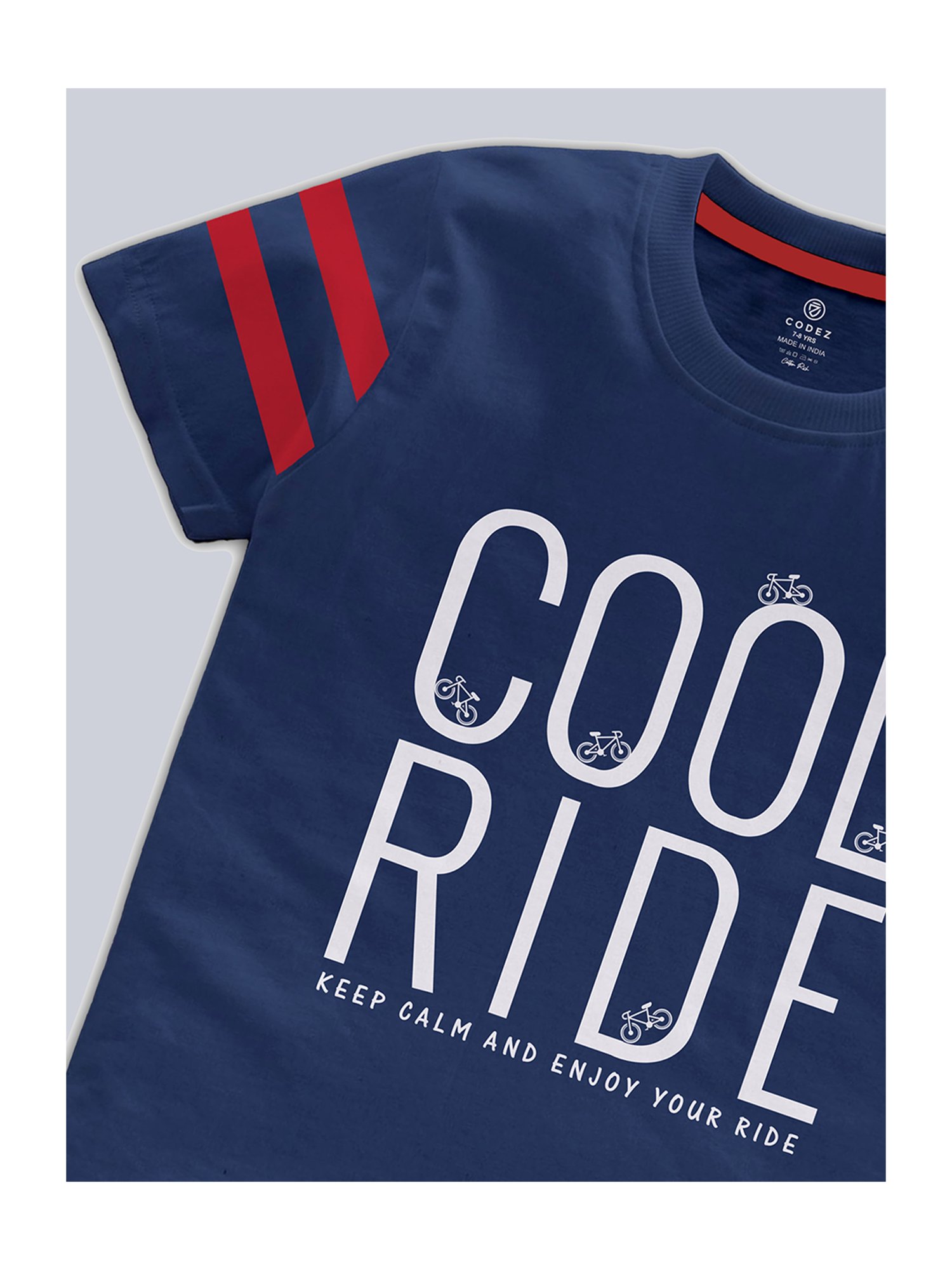 Codez Kids Blue Printed T-Shirt (Pack Of 2)