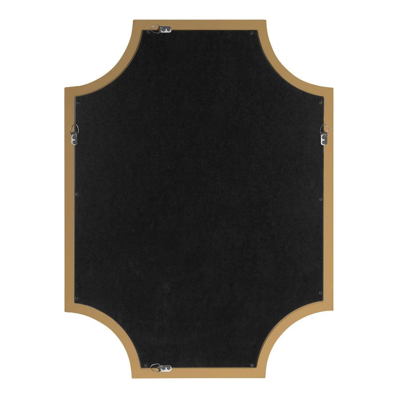 18" x 24" Hogan Scallop Wall Mirror Gold - Kate & Laurel All Things Decor