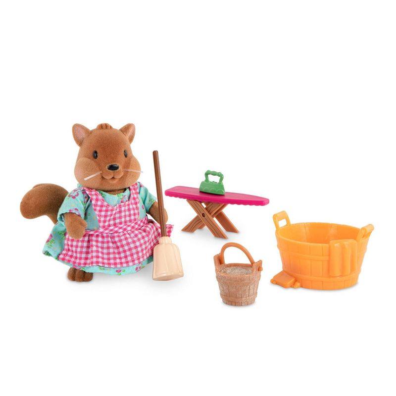 Li'l Woodzeez Miniature Furniture Playset 21pc - Kitchenette & Housekeeping Set