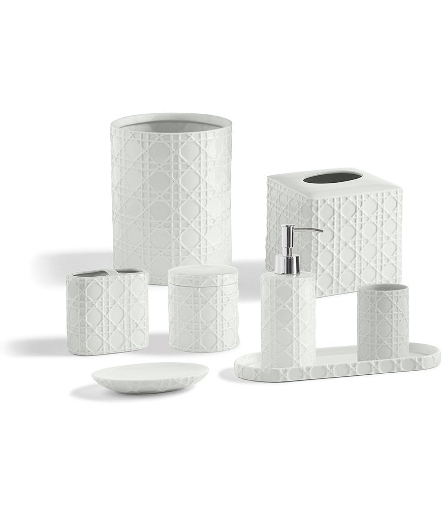 Kassatex Rattan Wastebasket