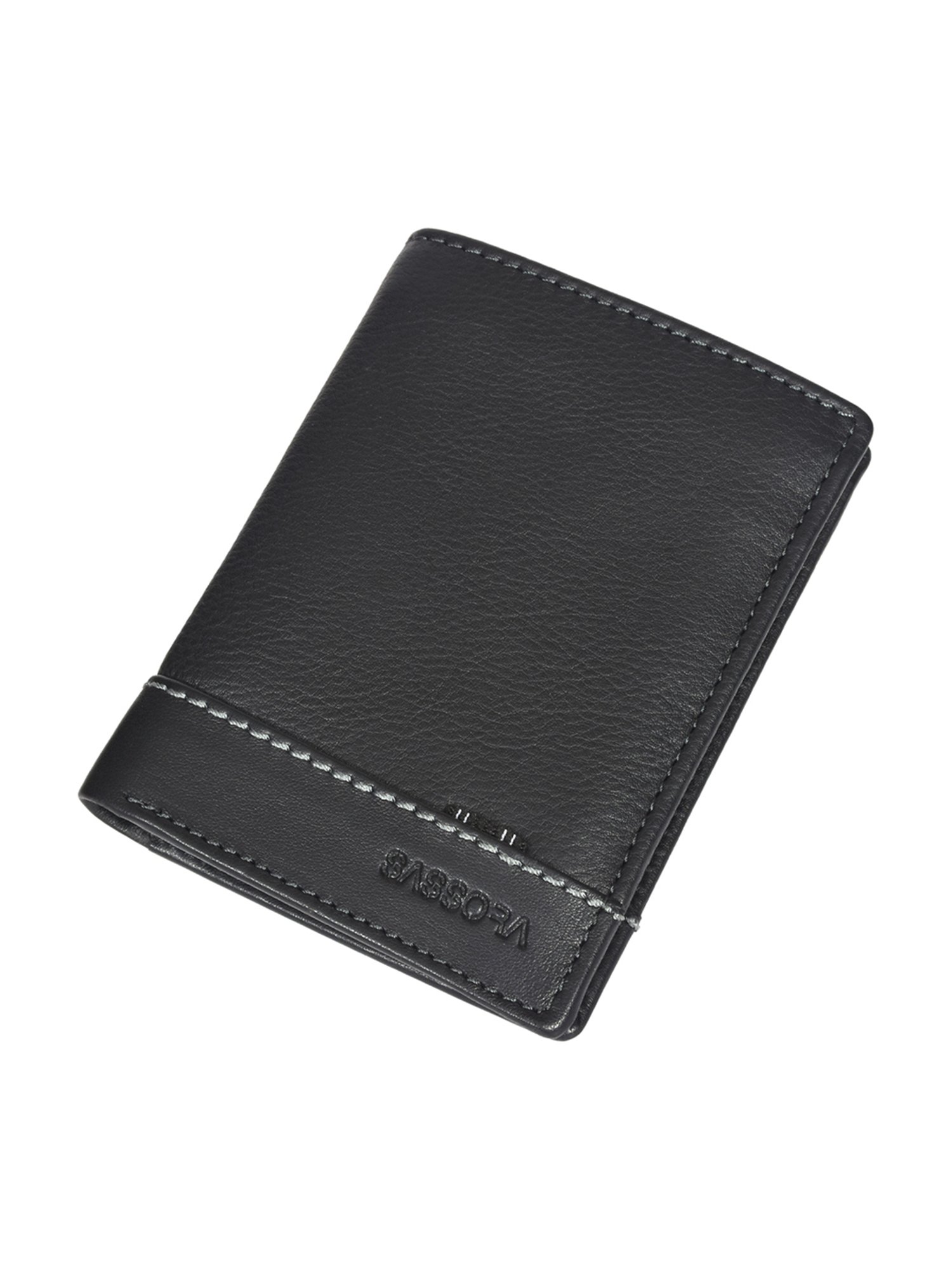 SASSORA Pablo Black Small Leather Notecase