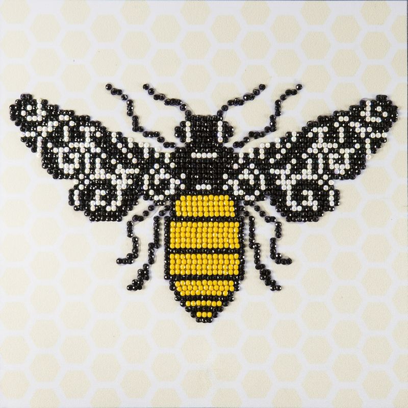 Leisure Arts Diamond Art Beginner Kit 8"X8"-Bee