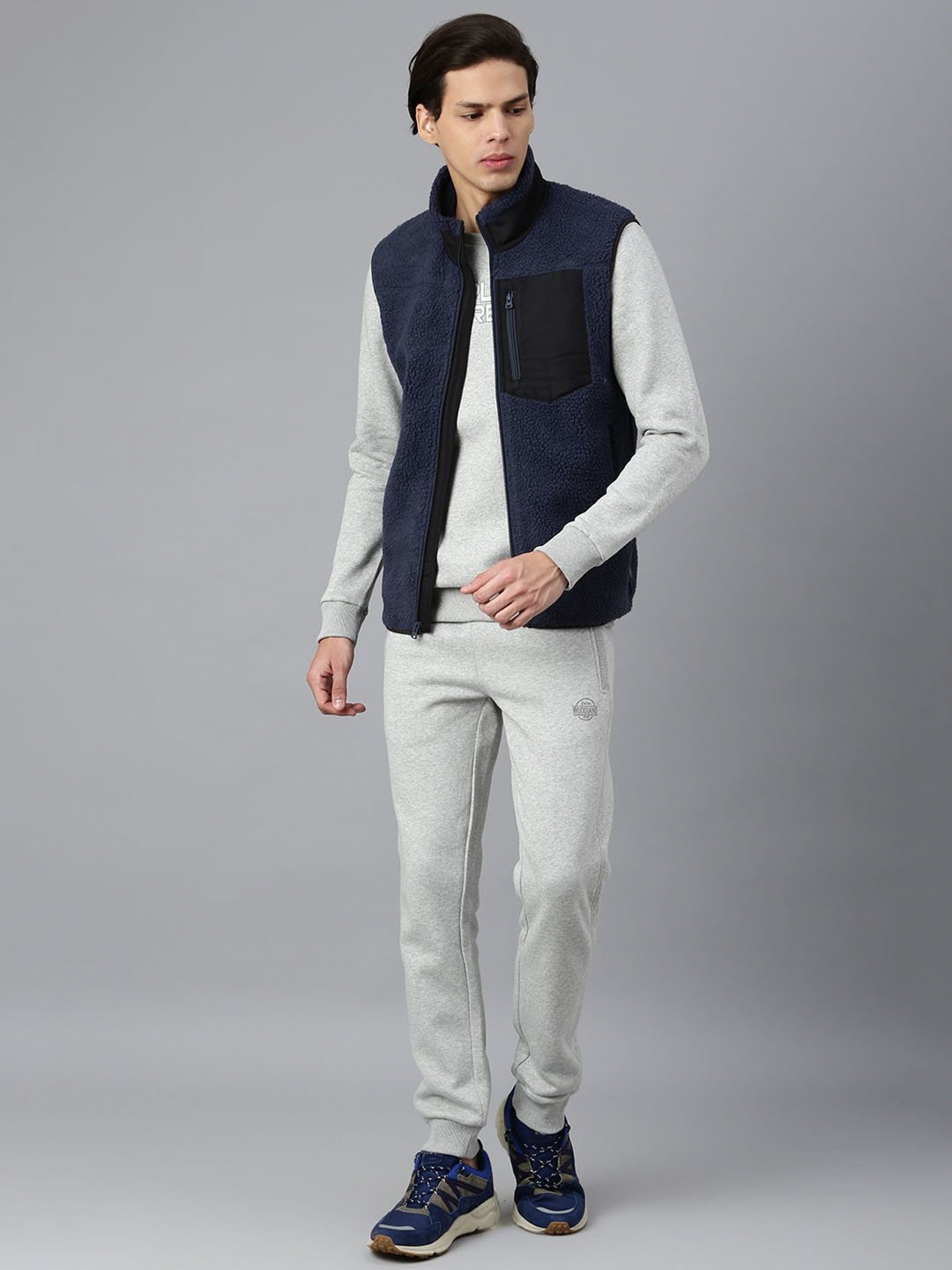 Woodland Navy Regular Fit Sweatshirt