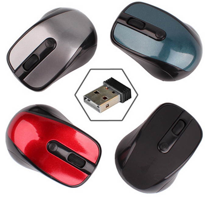 Wireless Mouse 2.4GHz Optical Blue Light Wireless Mouse Nano USB Receiver Mice Cordless Game Mouse 12 Months Battery life 1200DPI for Desktop/Laptop