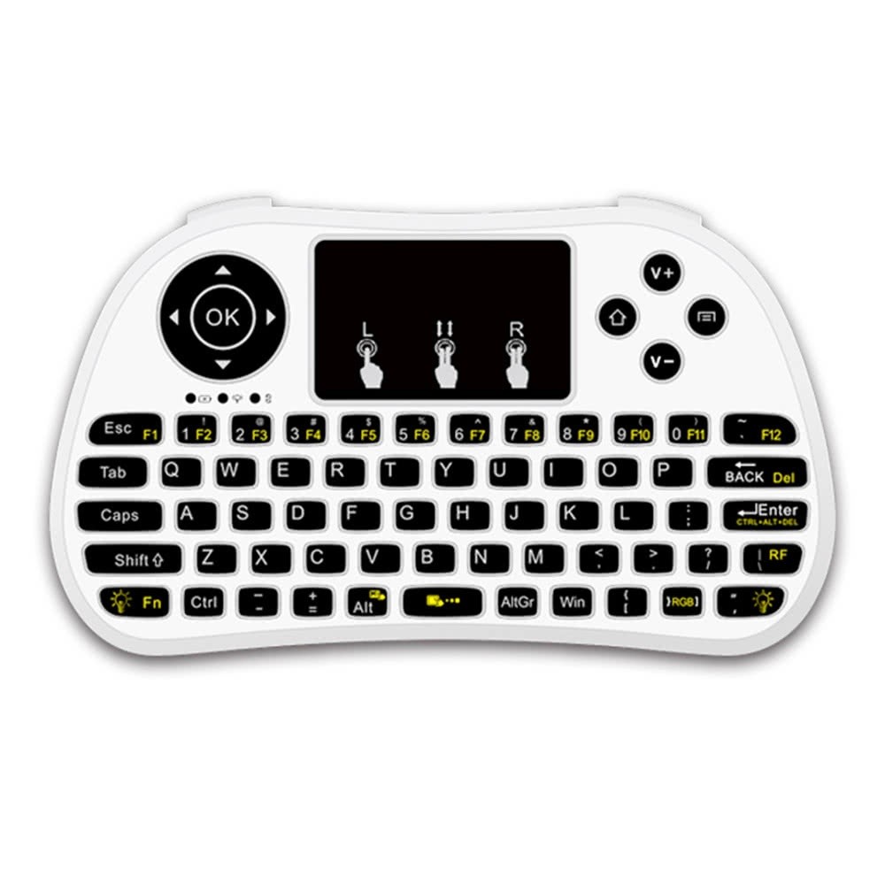 P9 2.4G RF Wireless Keyboard Flash Blacklit Keyboard w/ Touchpad Mouse Combo Multimedia Keys Handheld Remote