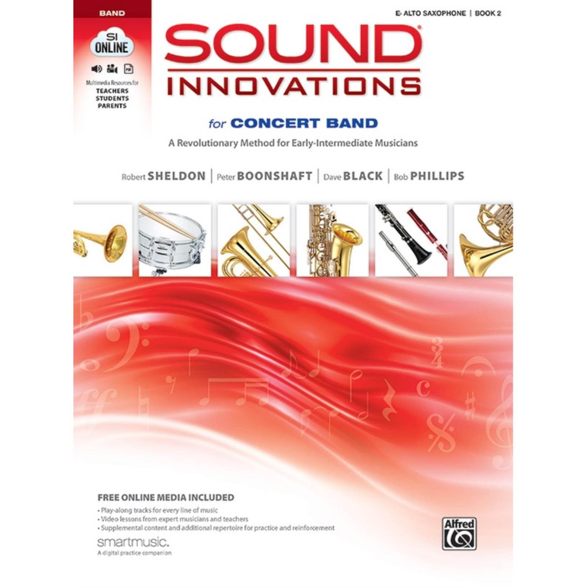 Alfred Sound Innovations for Concert Band, Book 2-E-Flat Alto Saxophone-Book, CD & DVD