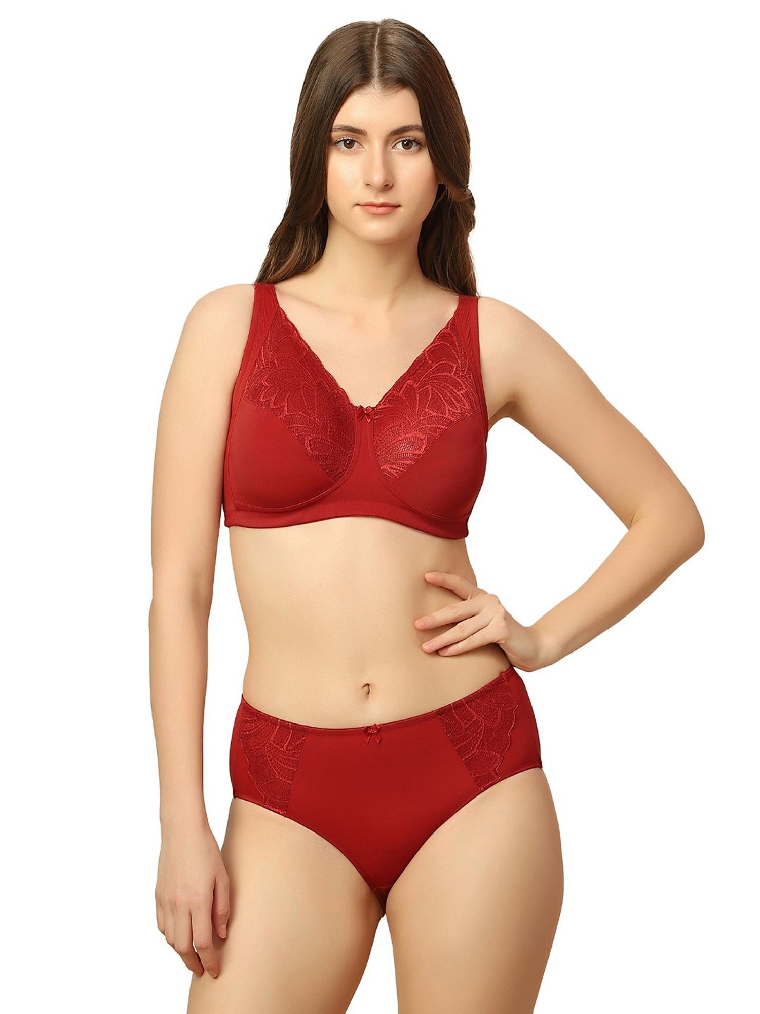 Triumph Red Lace Work Panty