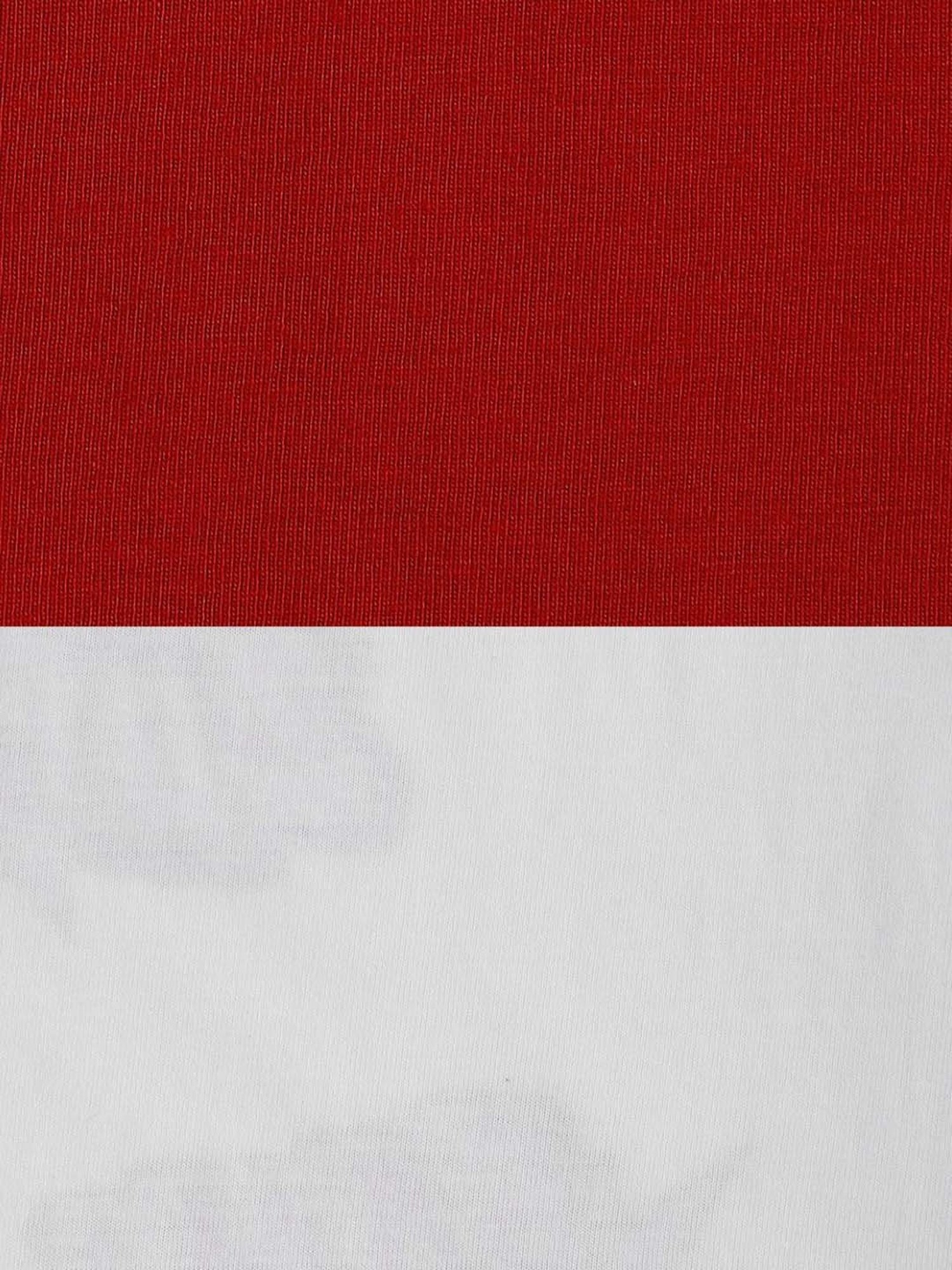 Pantaloons Baby Kids Red & White Cotton Printed Full Sleeves T-Shirt