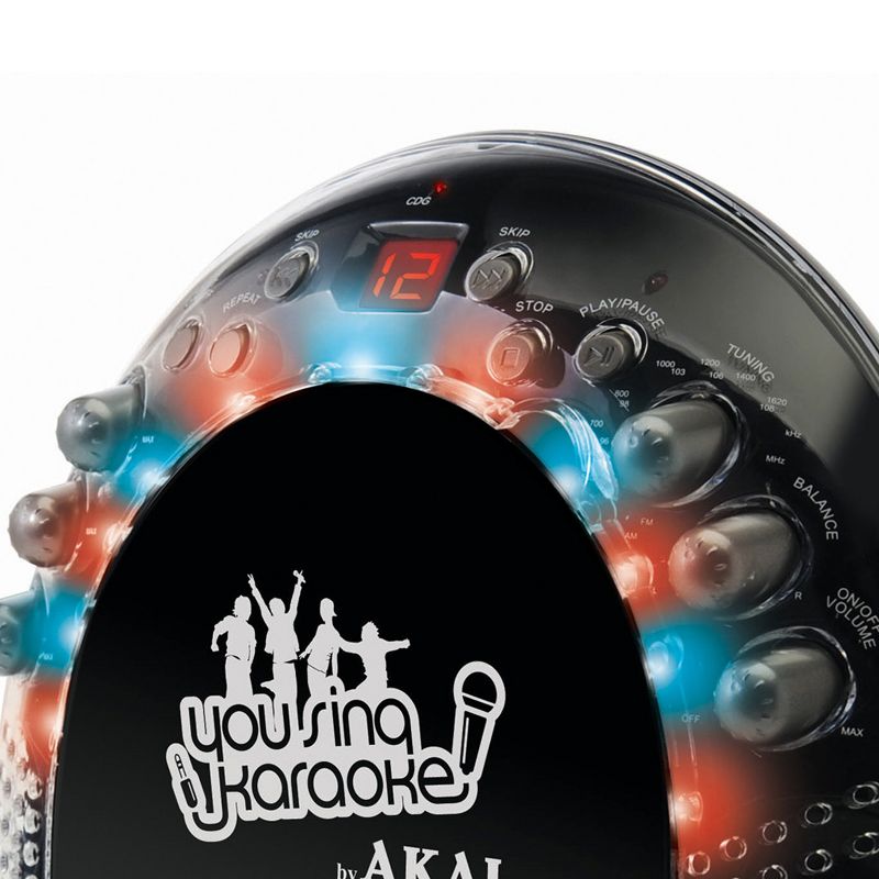 Akai Portable CD+G Karaoke System with Light Effects