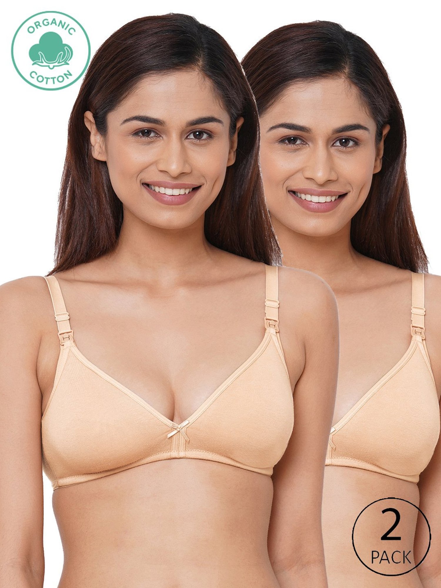 Inner Sense White Non Wired Non Padded Nursing Bra