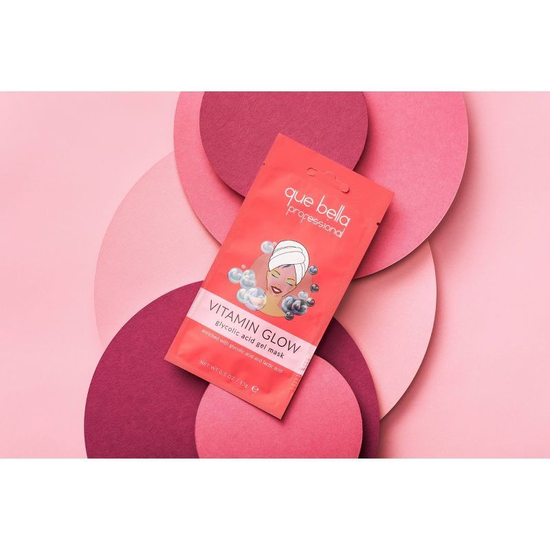 Que Bella Professional Vitamin Glow Gel Mask - 0.5 fl oz