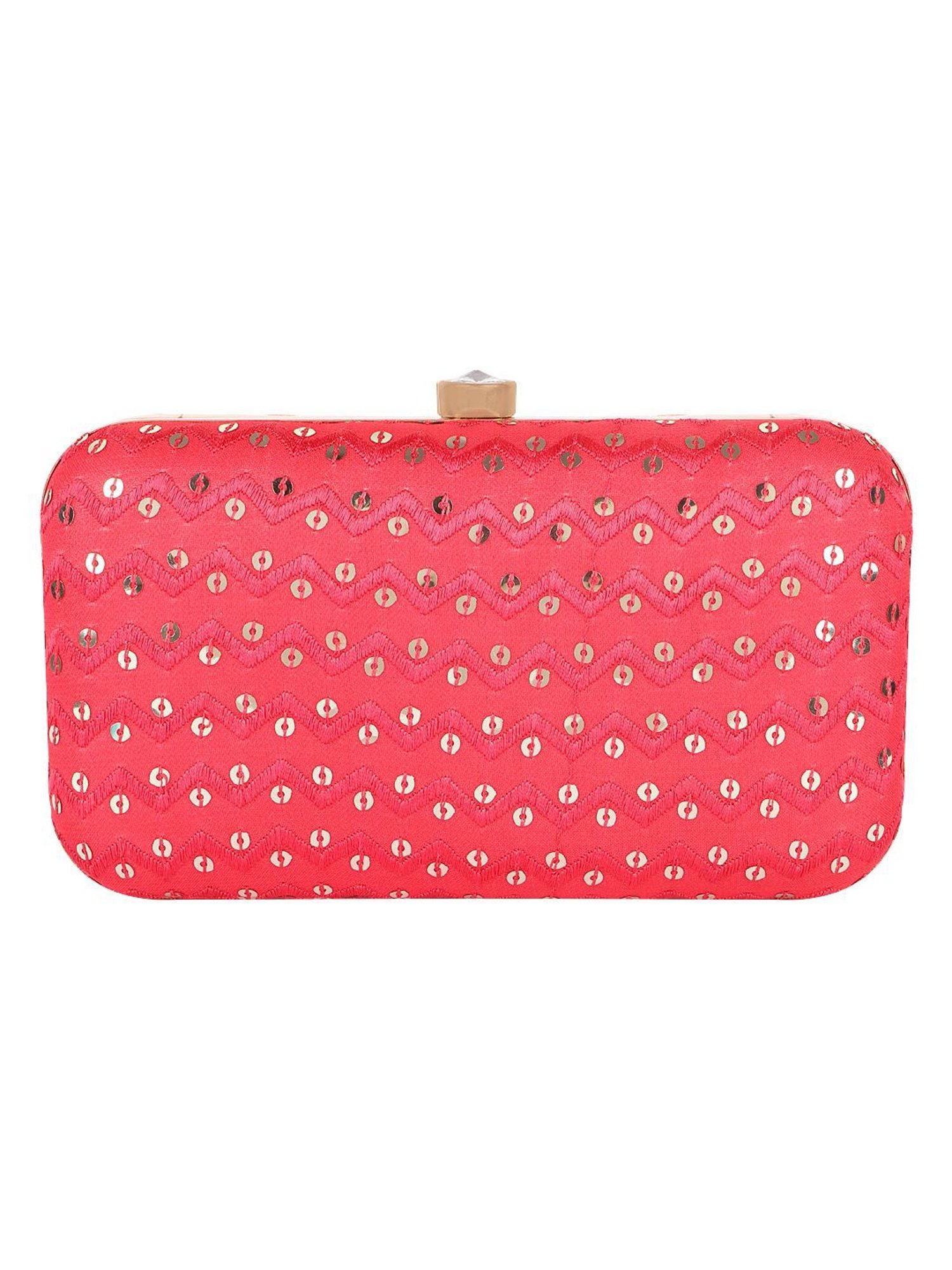 Horra Pink Embellished Clutch