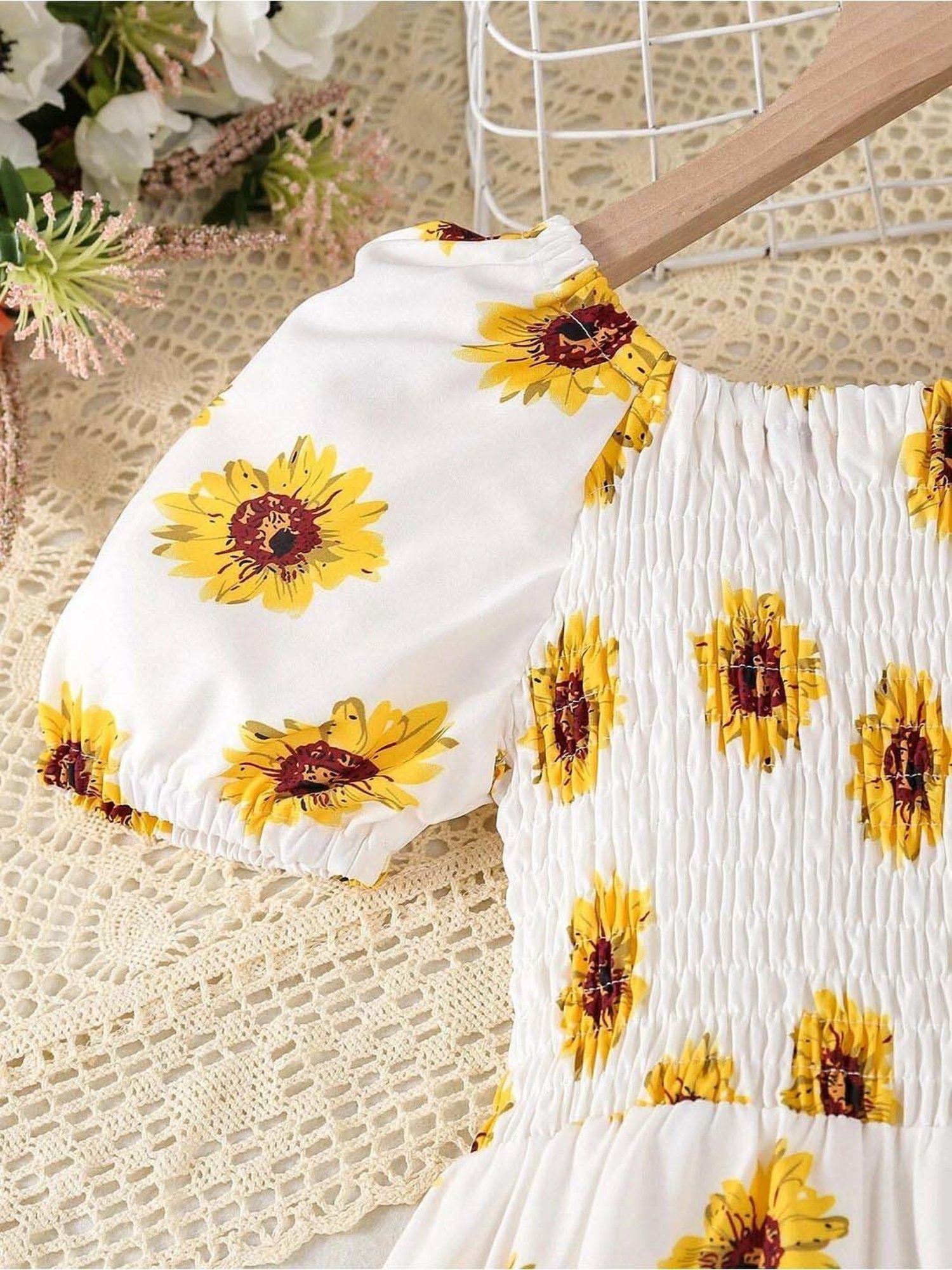 Many Frocks Kids Red Solid Dress