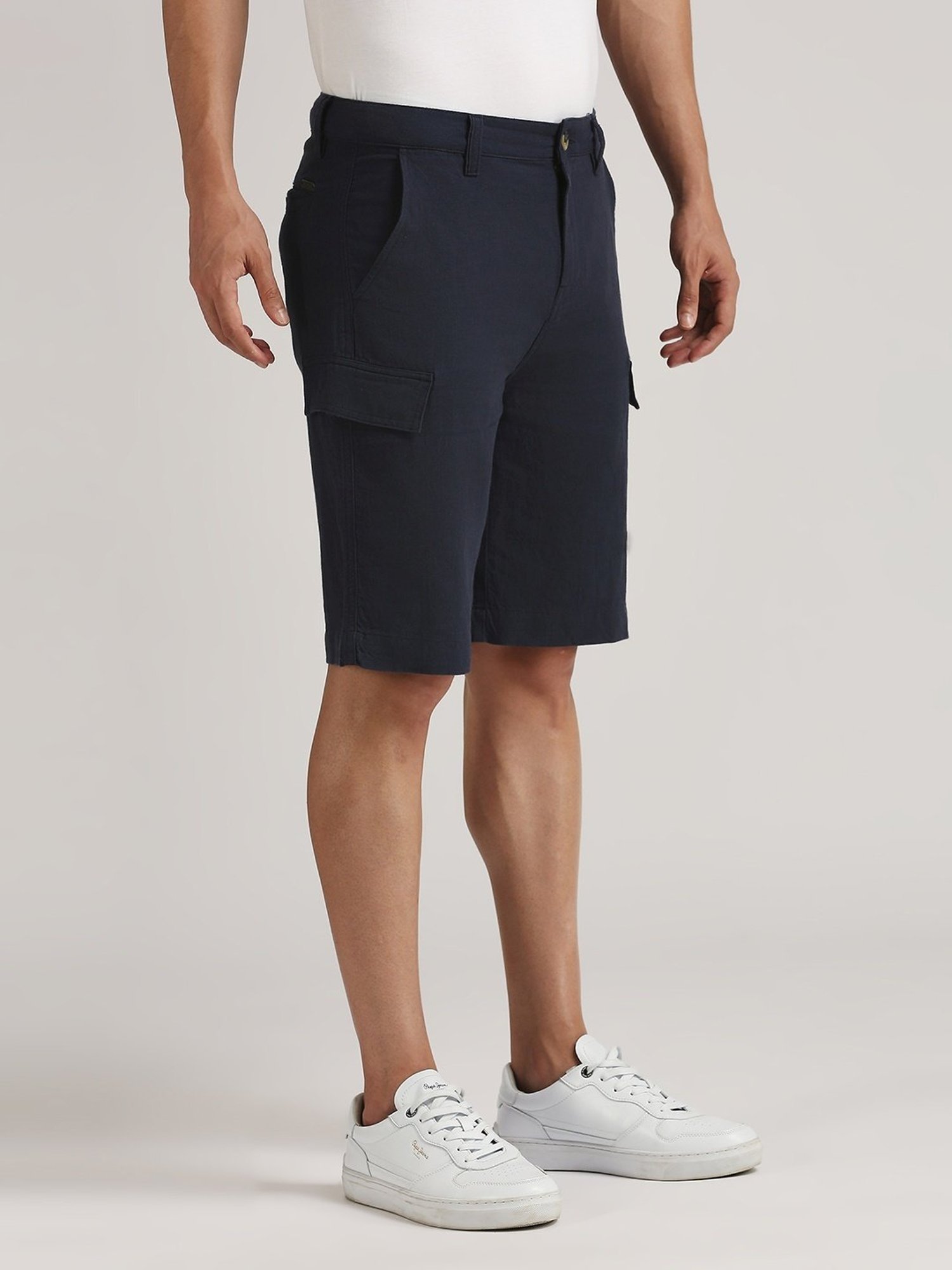 Pepe Jeans Navy Regular Fit Cargo Shorts