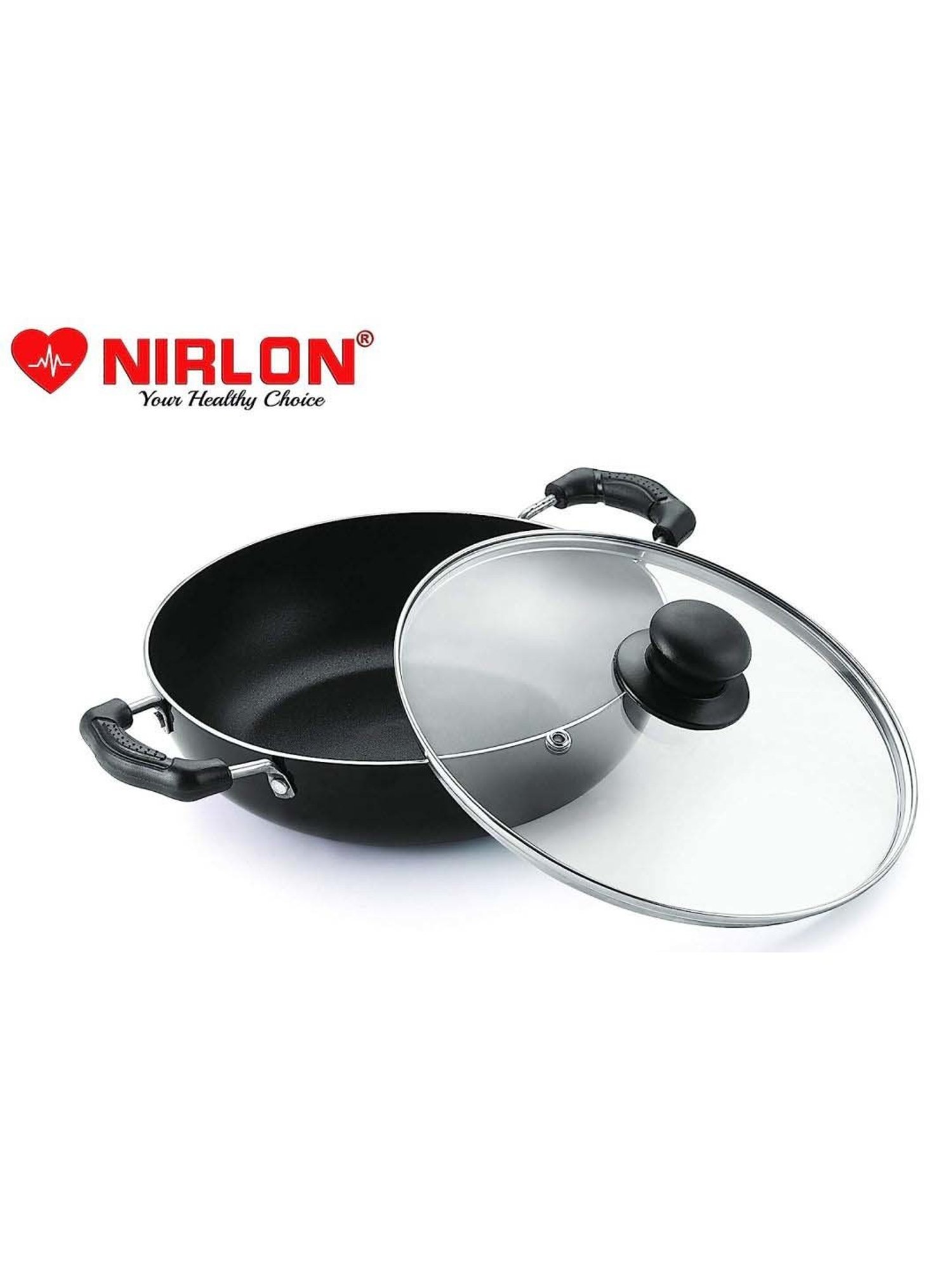ALLO Silver Stainless Steel Induction Friendly Triply Kadhai (3 L)