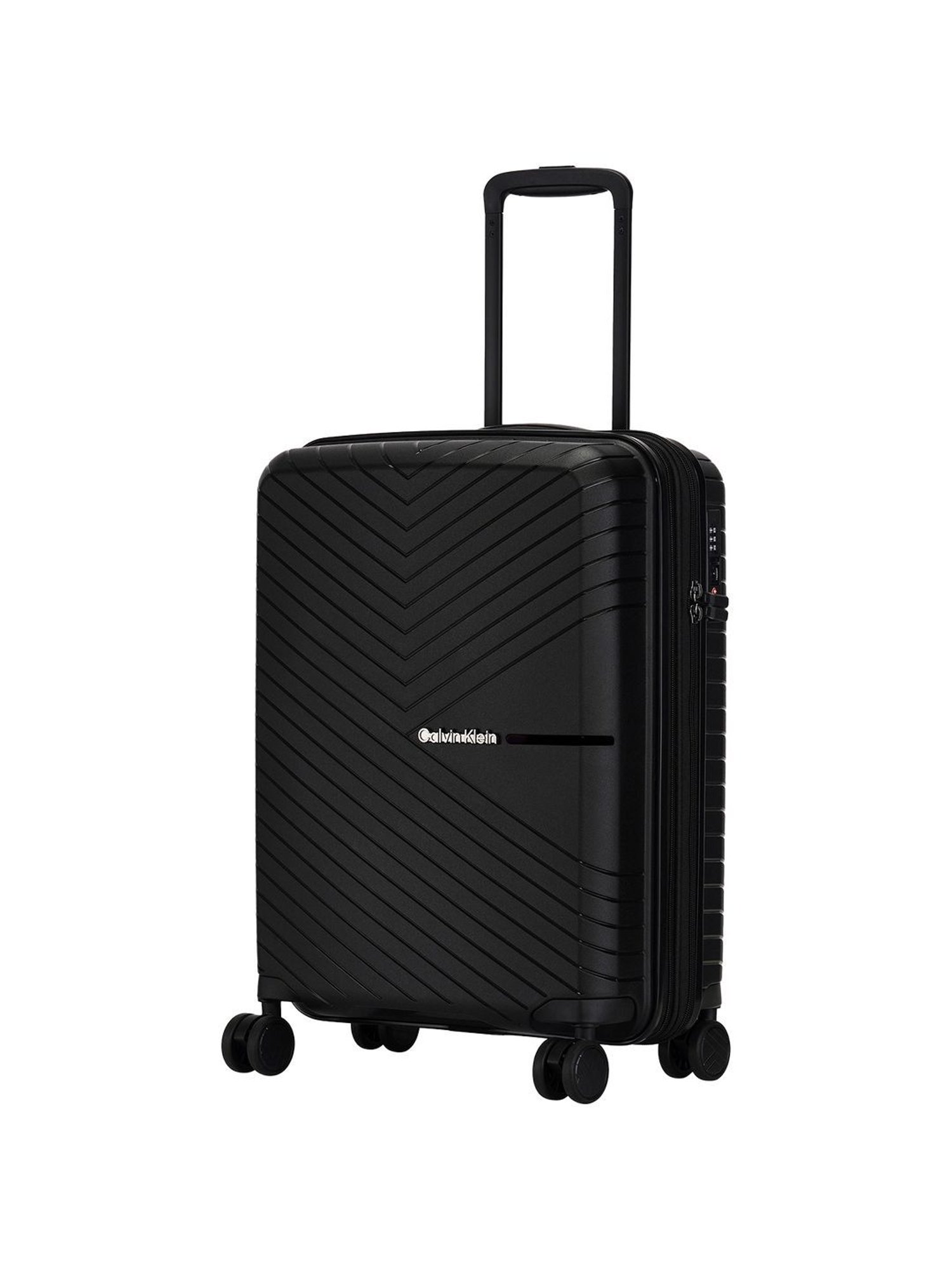 CALVIN KLEIN SUSTAIN 2.0 Black 8 wheels Small Hard Cabin Trolley Bag