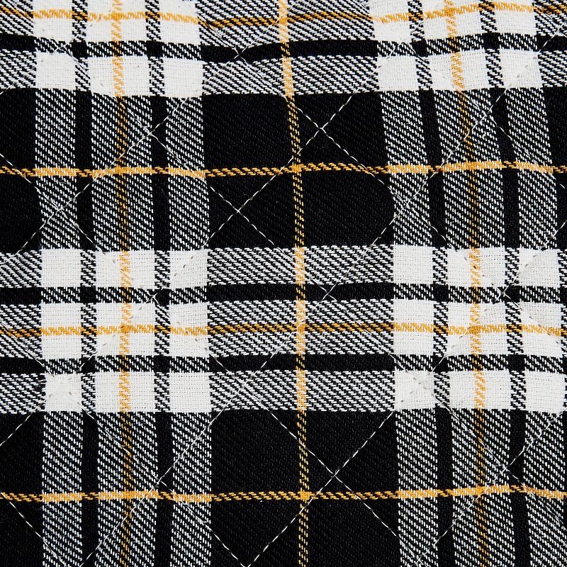 C&F Home Parker Black & Yellow Pot Holder & Oven Mitt Set