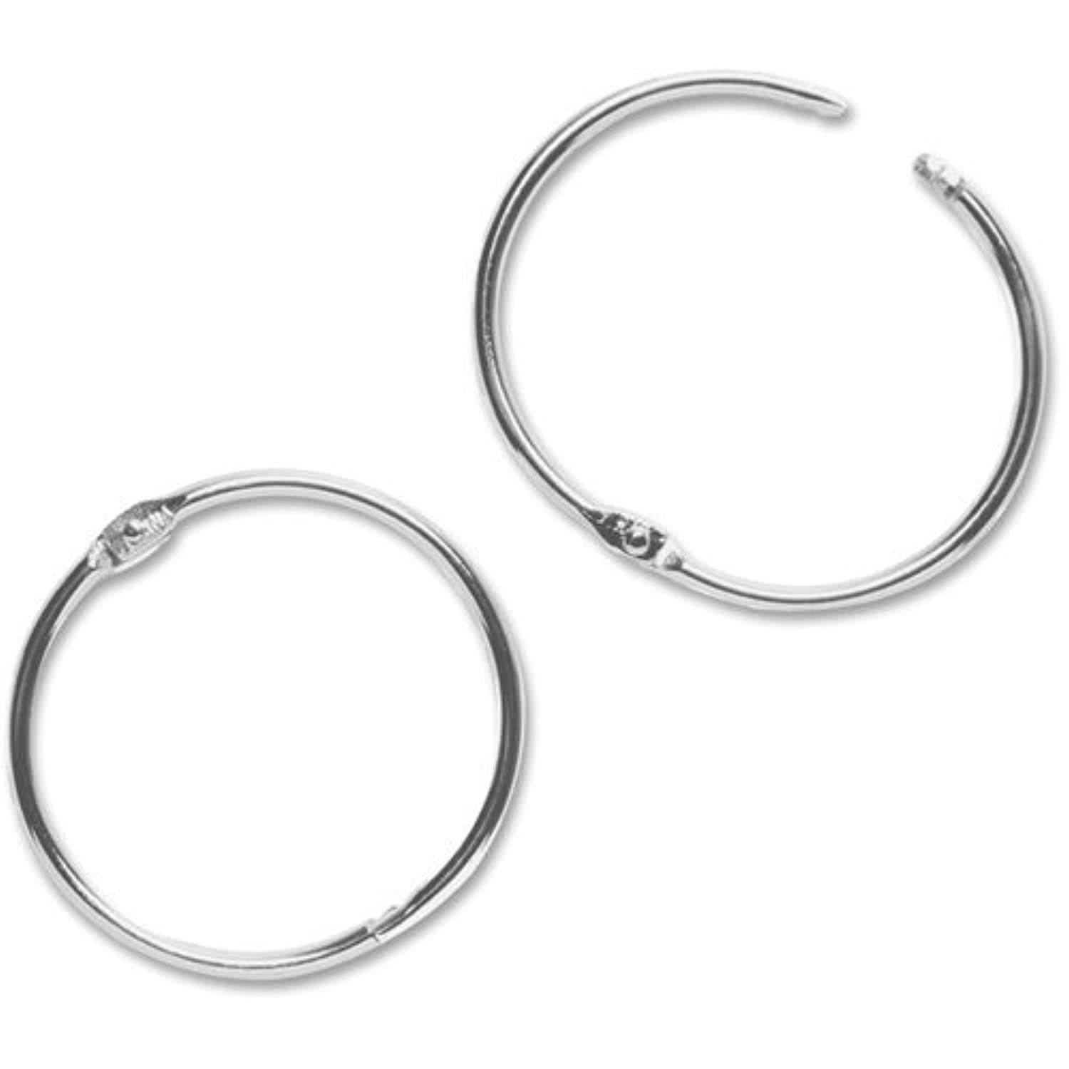 Value Pack of 100 Sparco Book Ring, 3-Inch Diameter, 100 per Box, Silver (SPR01441)