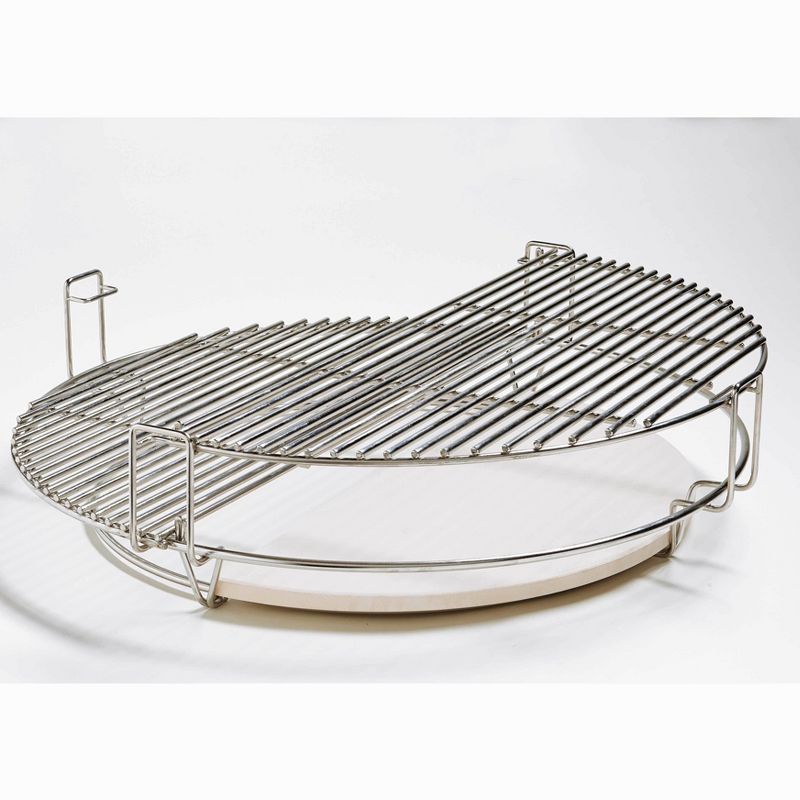 Kamado Joe Big Joe Standard Half Moon Stainless Steel Grill Grate Cooking Rack