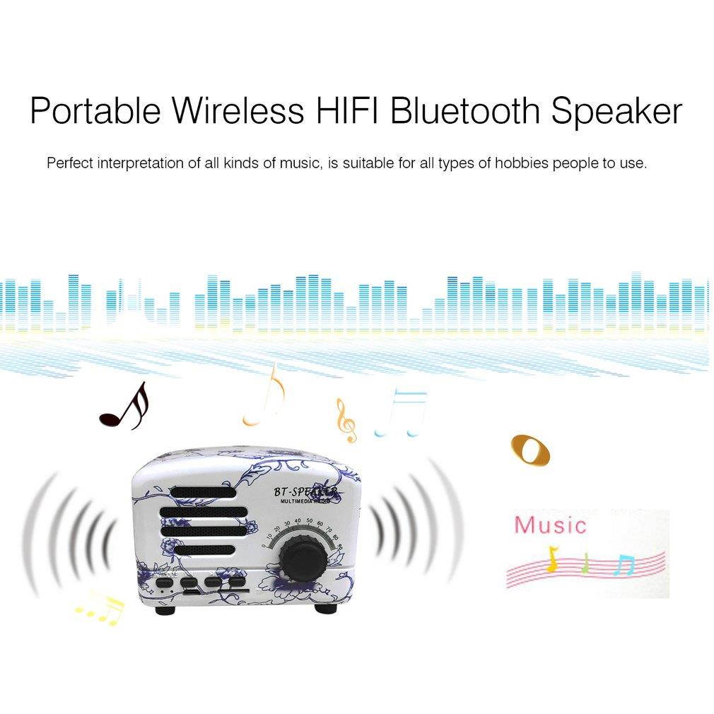 Portable Wireless HIFI Bluetooth Speaker Music Player Support TF Card FM Radio