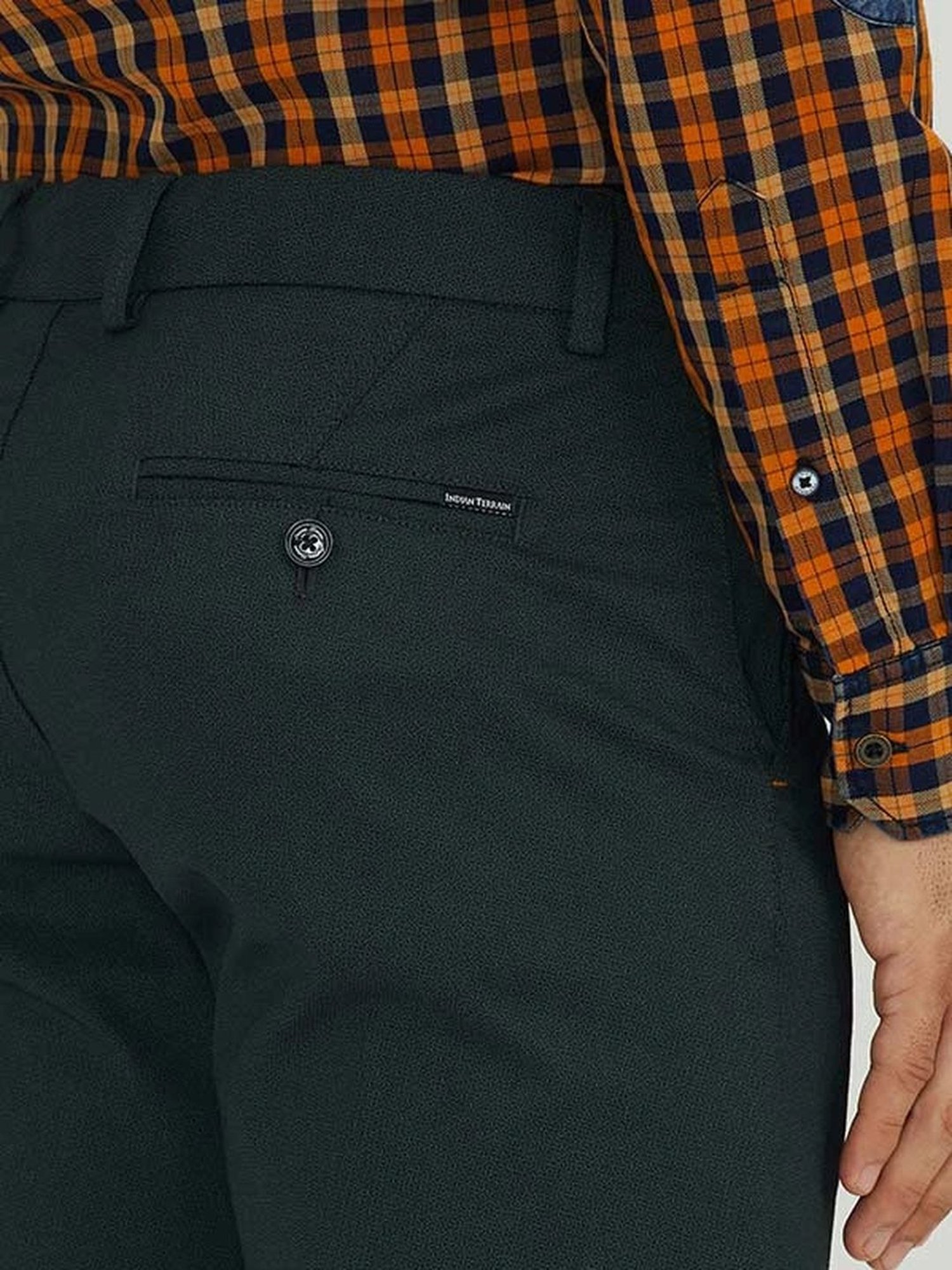 Indian Terrain Pine Slim Fit Trousers