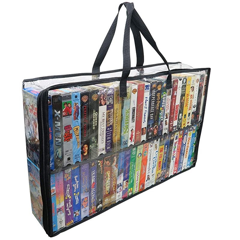 VHS Storage BagMovieVideo OrganizerHandles100 TotalNo DustSet2