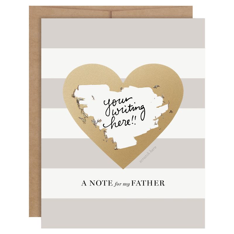 3ct Heart Shaped Family Scratch-off Greeting Cards