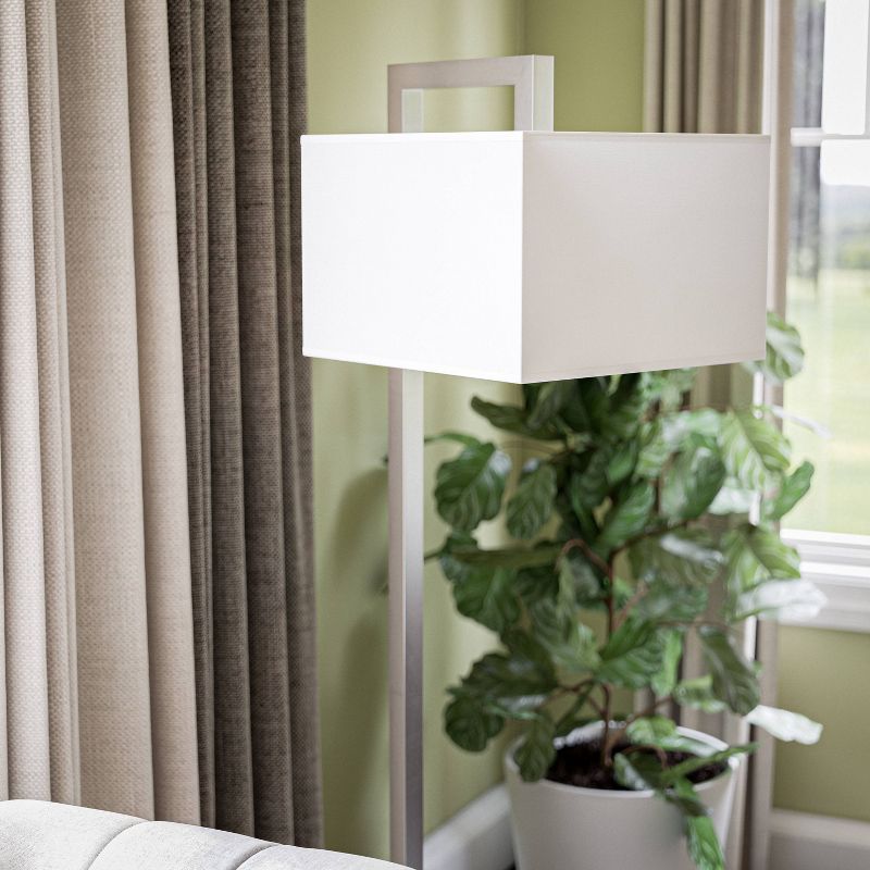 Kenroy Home Floor Lamp  - Brushed Steel