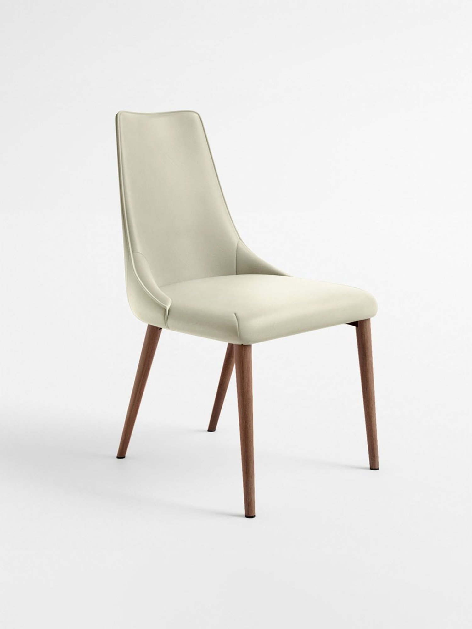 Godrej Interio Creamtreat White Metal Dining Chair (Set of 2)