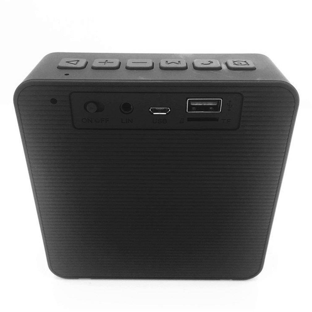 JT2605 Wireless Bluetooth Speaker LED Alarm Clock Hands-free Support TF Card