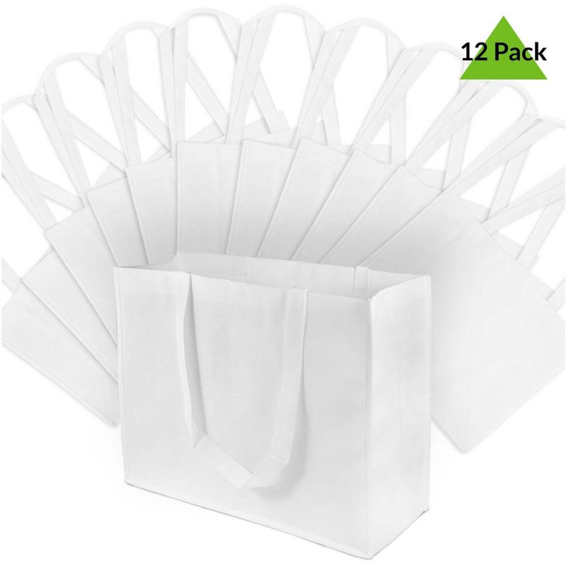 12pc Gift Bags White