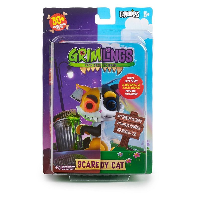 Grimlings - Cat - Interactive Animal Toy - By Fingerlings