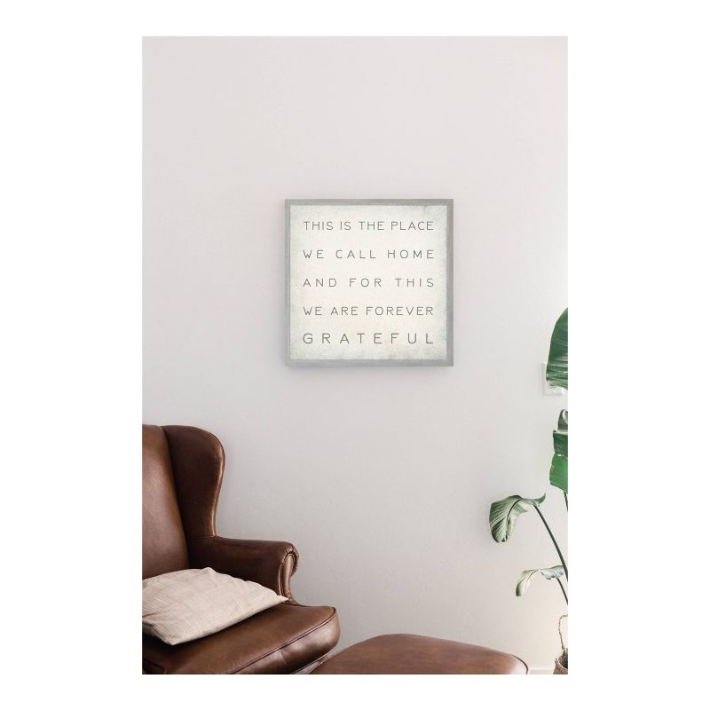 16" x 16" This is the Place Vintage Wall Art Board - Petal Lane