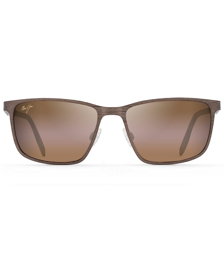 Maui Jim Cut Mountain PolarizedPlus2&reg; Rectangular 55mm Sunglasses