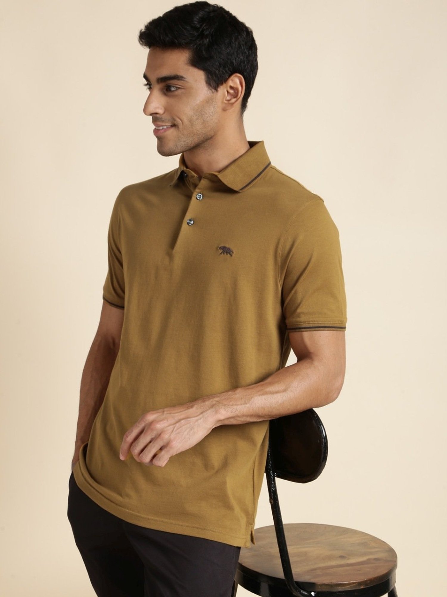 Andamen Green Regular Fit Polo T-Shirt