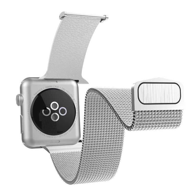 X-Doria Hybrid Mesh for Apple Watch - Silver/White 38-40mm