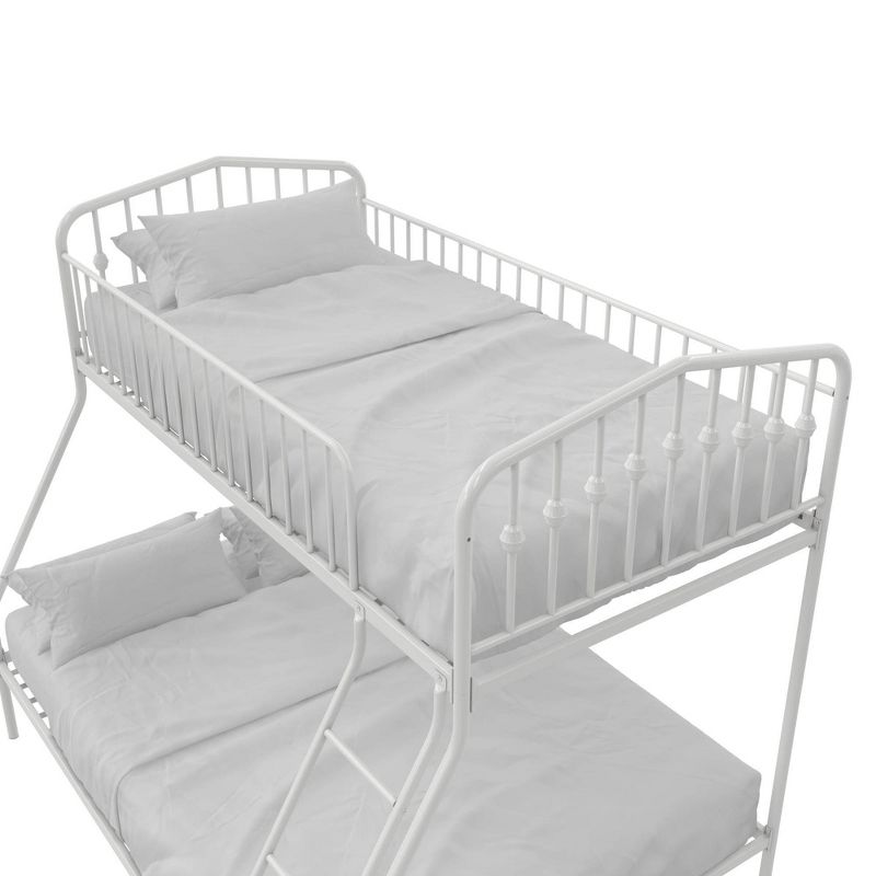 Bushwick Metal Kids' Bunk Bed Twin/Full White - Novogratz