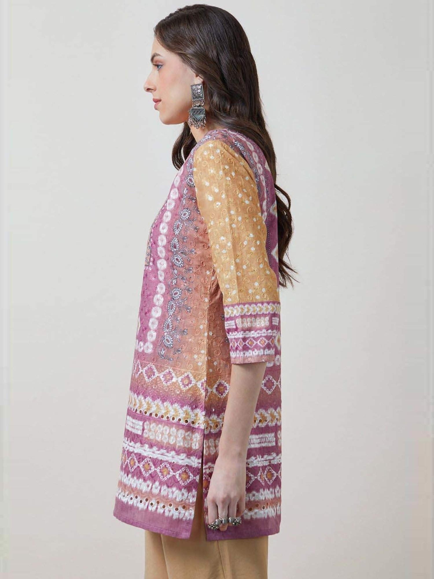 Soch Onion Pink Embroidered Tunic