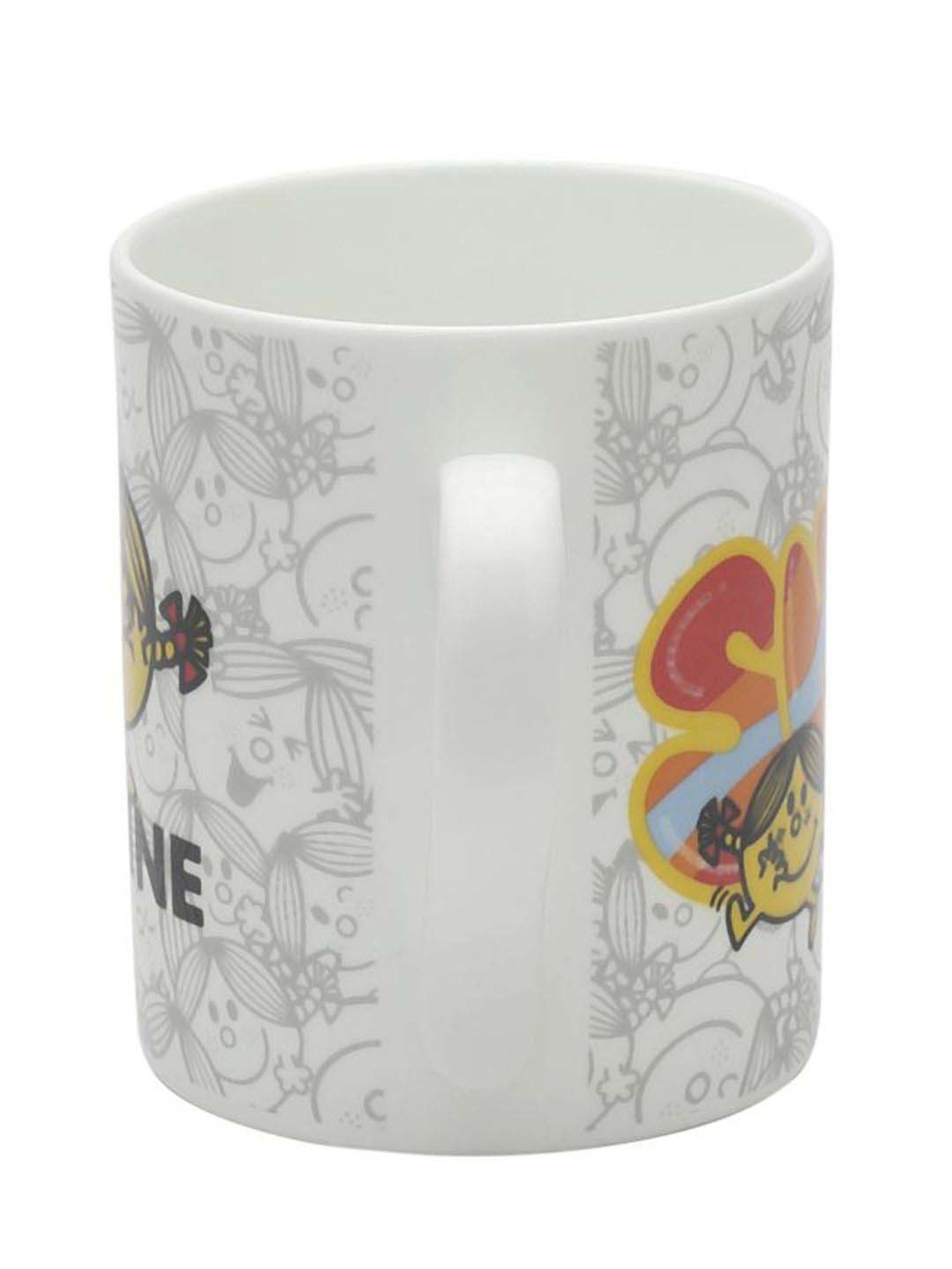 Clay Craft Multicolor Fine Ceramic Abstract Milk Mug 350 ml - 1 Pc