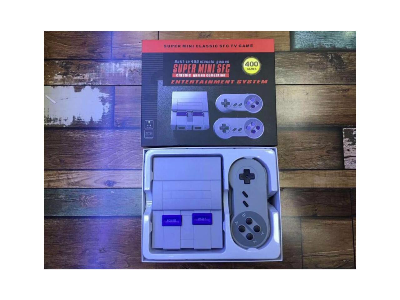 Super NES Classic Edition Console Super Mini SFC/SNES Retro Game Console Built-in 400 Games+2 Handle Controllers