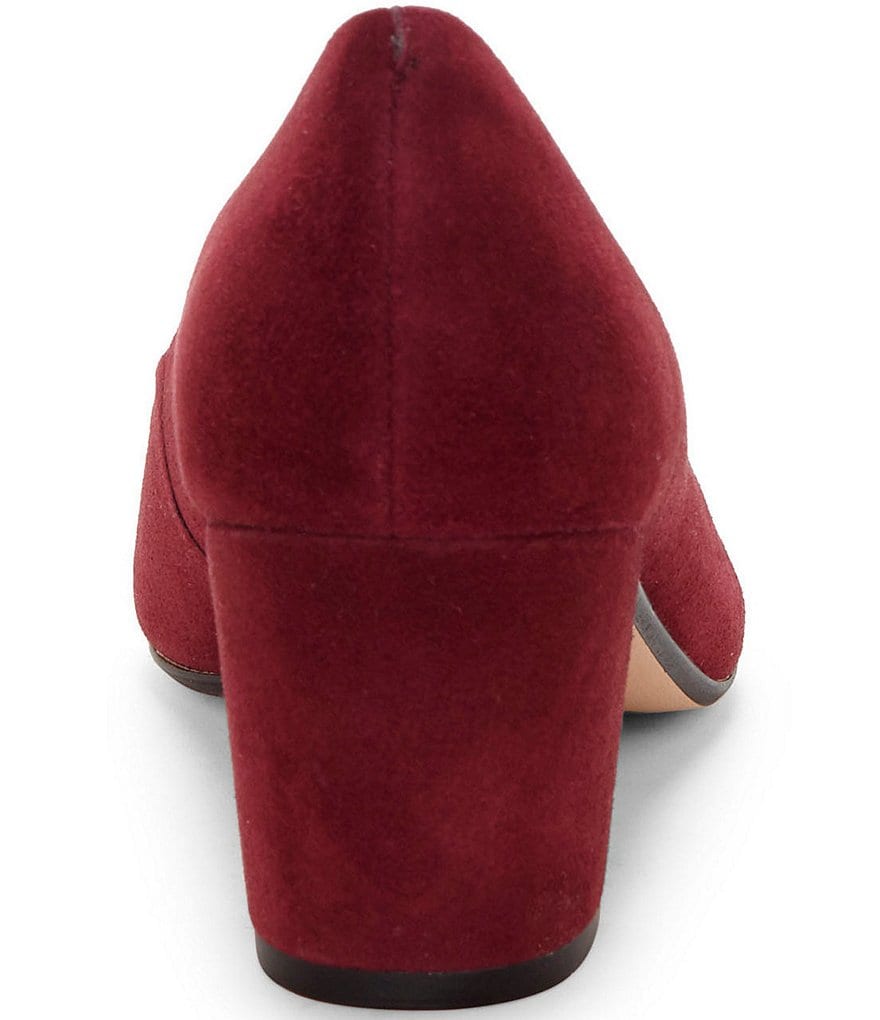 CC Corso Como Ryanna Water-Repellent Suede Block Heel Pumps